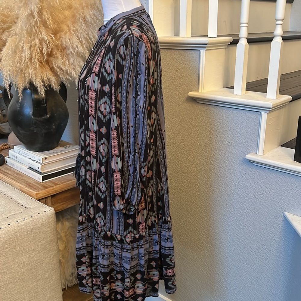 Anthropologie Holding Horses Winter Moon Tunic Flowy Boho Dress Size Medium - Picture 5 of 8
